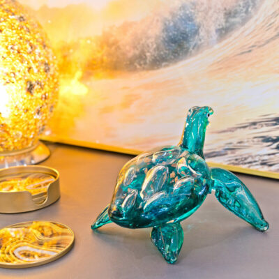 Venetian Glass Turtle In Our Showroom