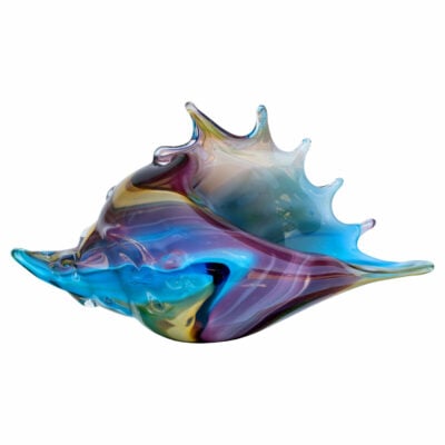 Venetian Glass Blue Seashell
