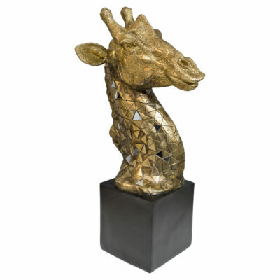 Gold Giraffe Bust