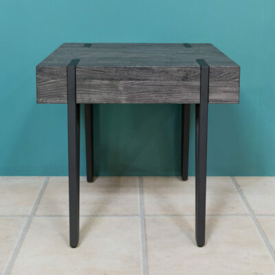 Grey Wood Effect Lamp Table