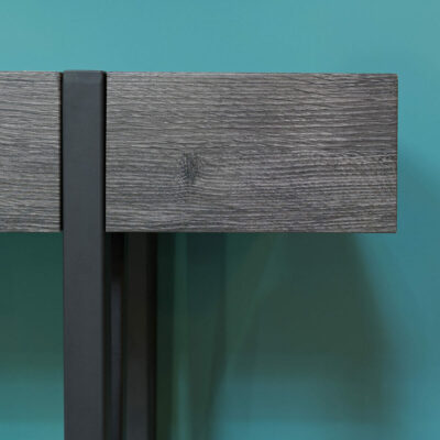 Grey Wood Effect Table Detail