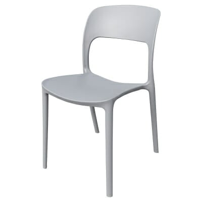 Kali Grey Outdoor Stacking Chair - Front