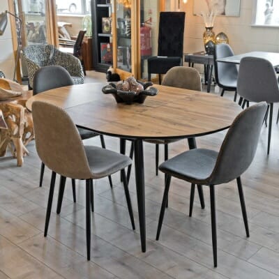 Thornton extending dining table in our Showroom
