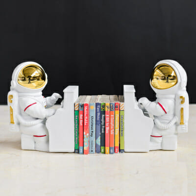 Astronaut Playing Piano Book Ends