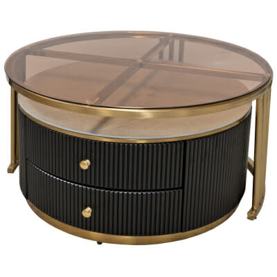 Genero Black and Gold Coffee Table