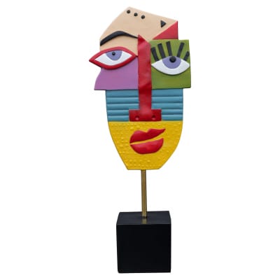 Abstract Face Art Sculpture