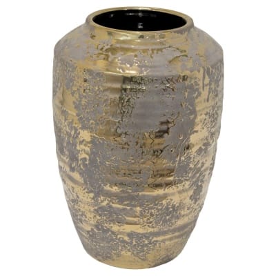 Aurous Gold Fleck Ceramic Vase