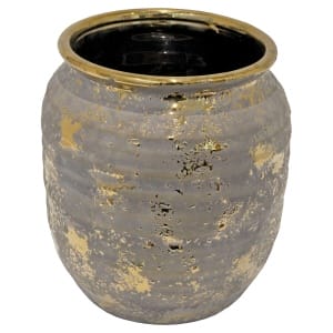Aurous Gold Fleck Ceramic Pot