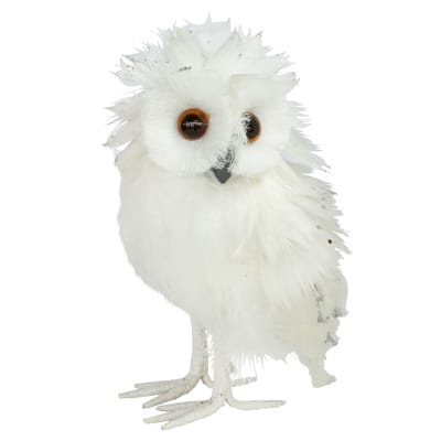 Small White Owl Decoration