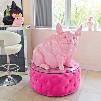 Big Pink Pig Statue