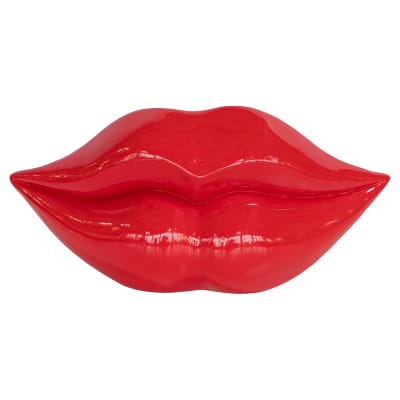 Large Red Lips Sculpture