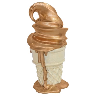 Whipped Dream Chocolate Ice Cream Cone Sculpture - Large