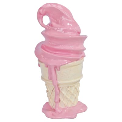 Whipped Dream Strawberry Ice Cream Cone Sculpture - Large